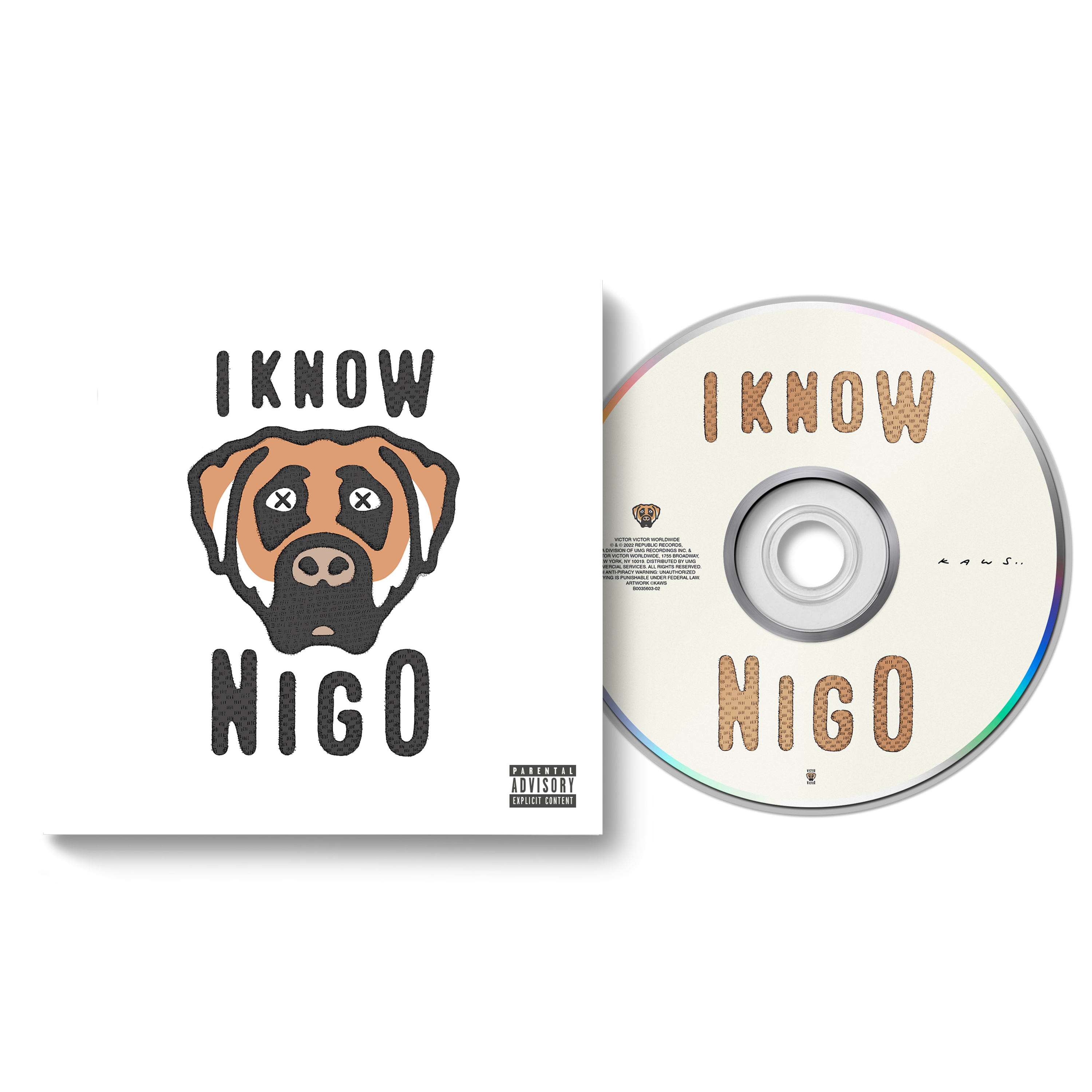 I KNOW NIGO DESIGNED BY KAWS CD